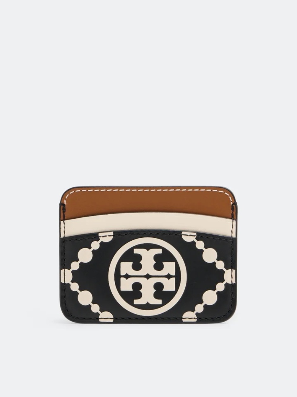 Tory Burch T Monogram Contrast Embossed Card Case - NWT